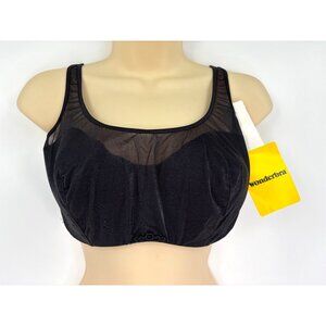 Wonderbra Underwire Mesh Bra Style 7460 Black 38D NEW